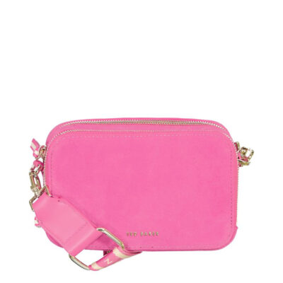 Ted Baker Stunnas Branded Webbing Mini Camera Bag Bright Pink