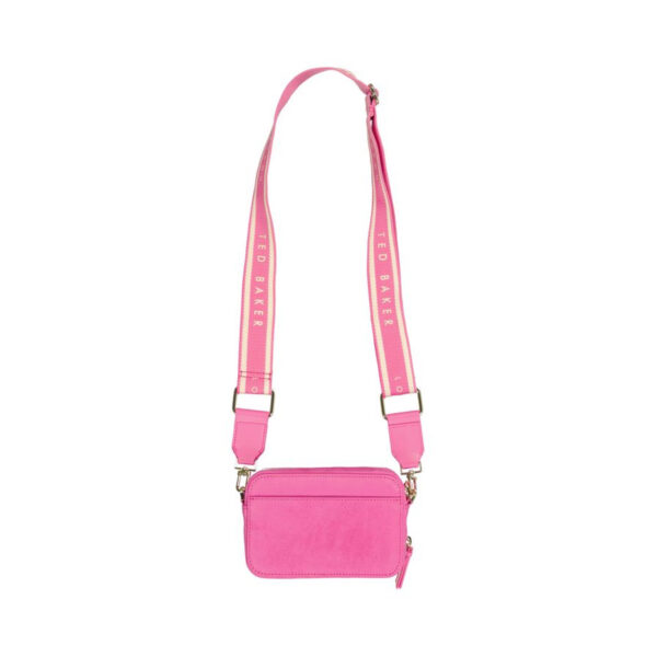 Ted Baker Stunnas Branded Webbing Mini Camera Bag Bright Pink