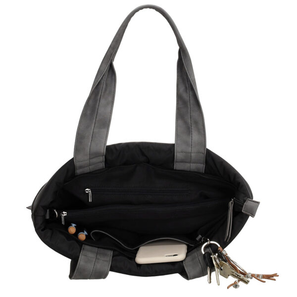 Zebra Elske Shopper M Zwart