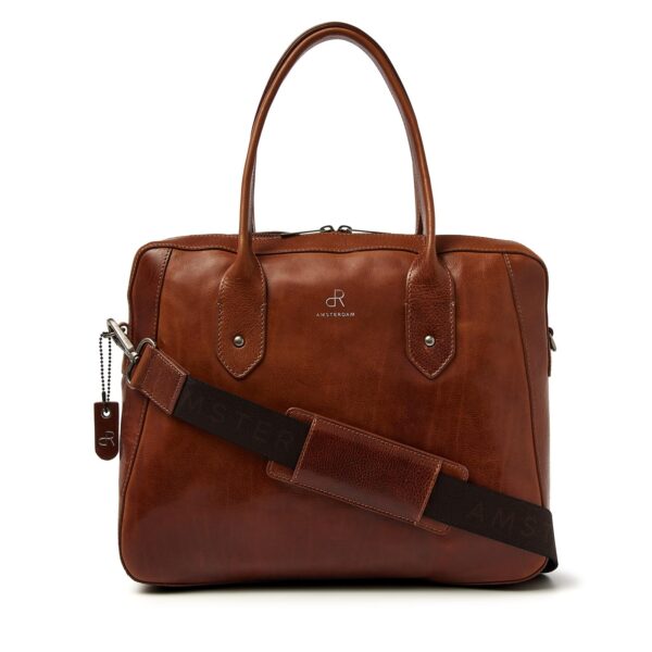 dR Amsterdam Werktas Milan Cognac
