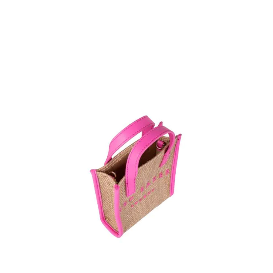 Ted Baker Paulii Faux Raffia Mini Icon Bag Bright Pink online kaufen THEBAGSTORE